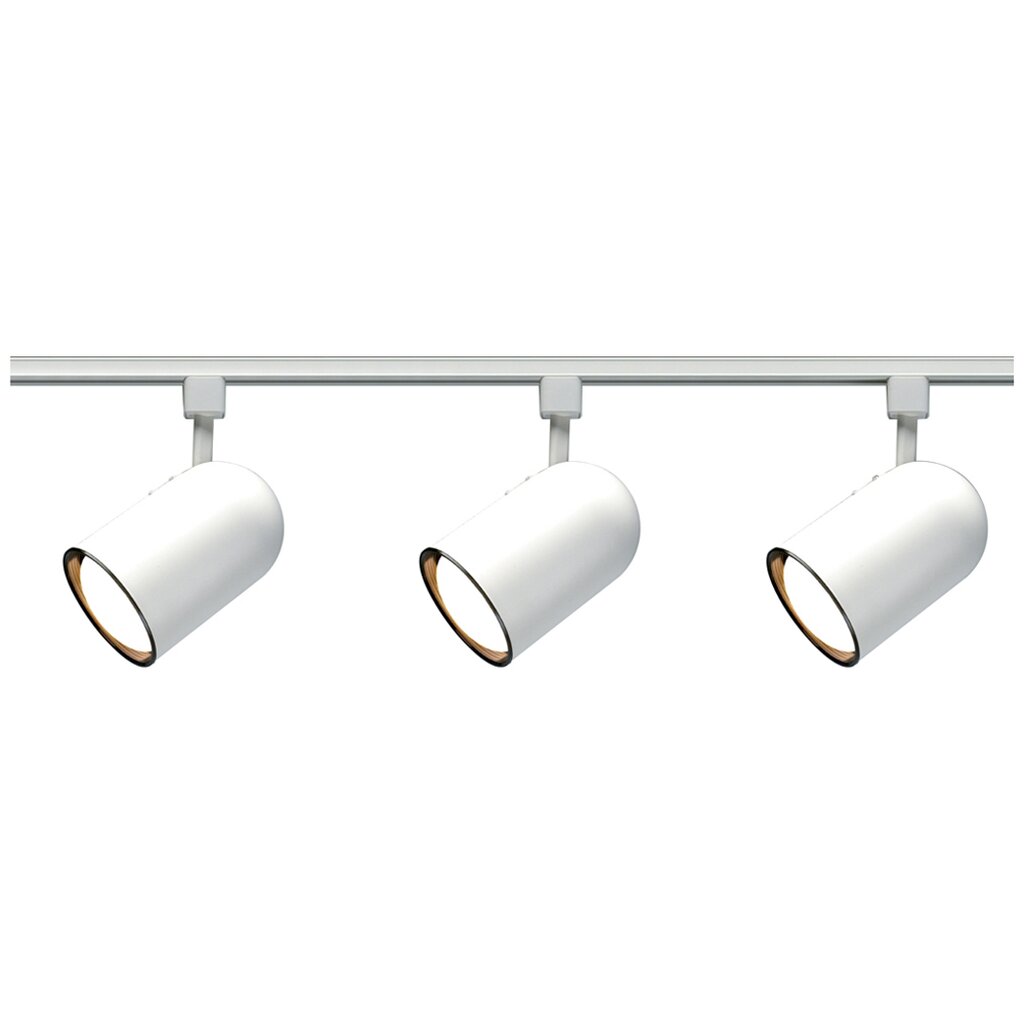 Satco TK322 Track Kit Fixture 3 Light - R30 Bullet Cylinder 4 foot