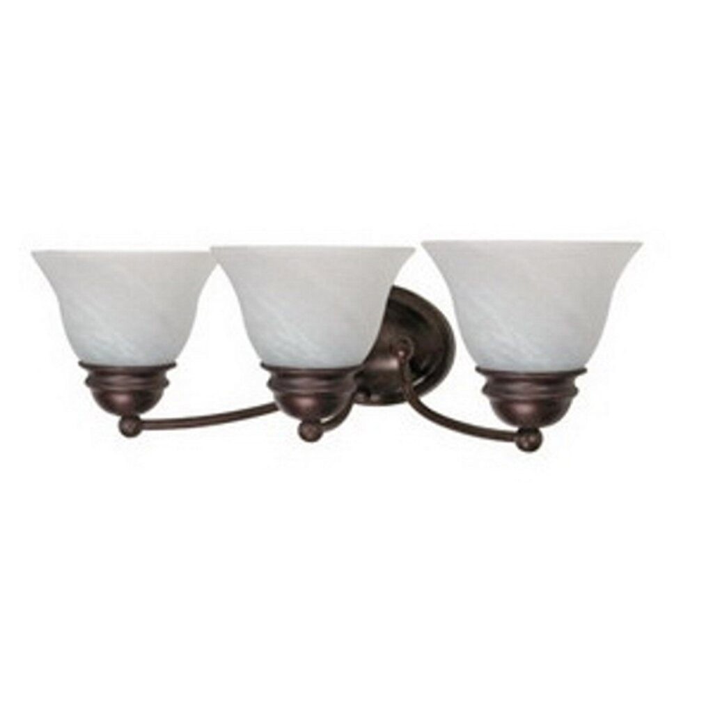 Satco 60-346 Vanity Fixture Empire; 3 Light; 21 in.; with Alabaster