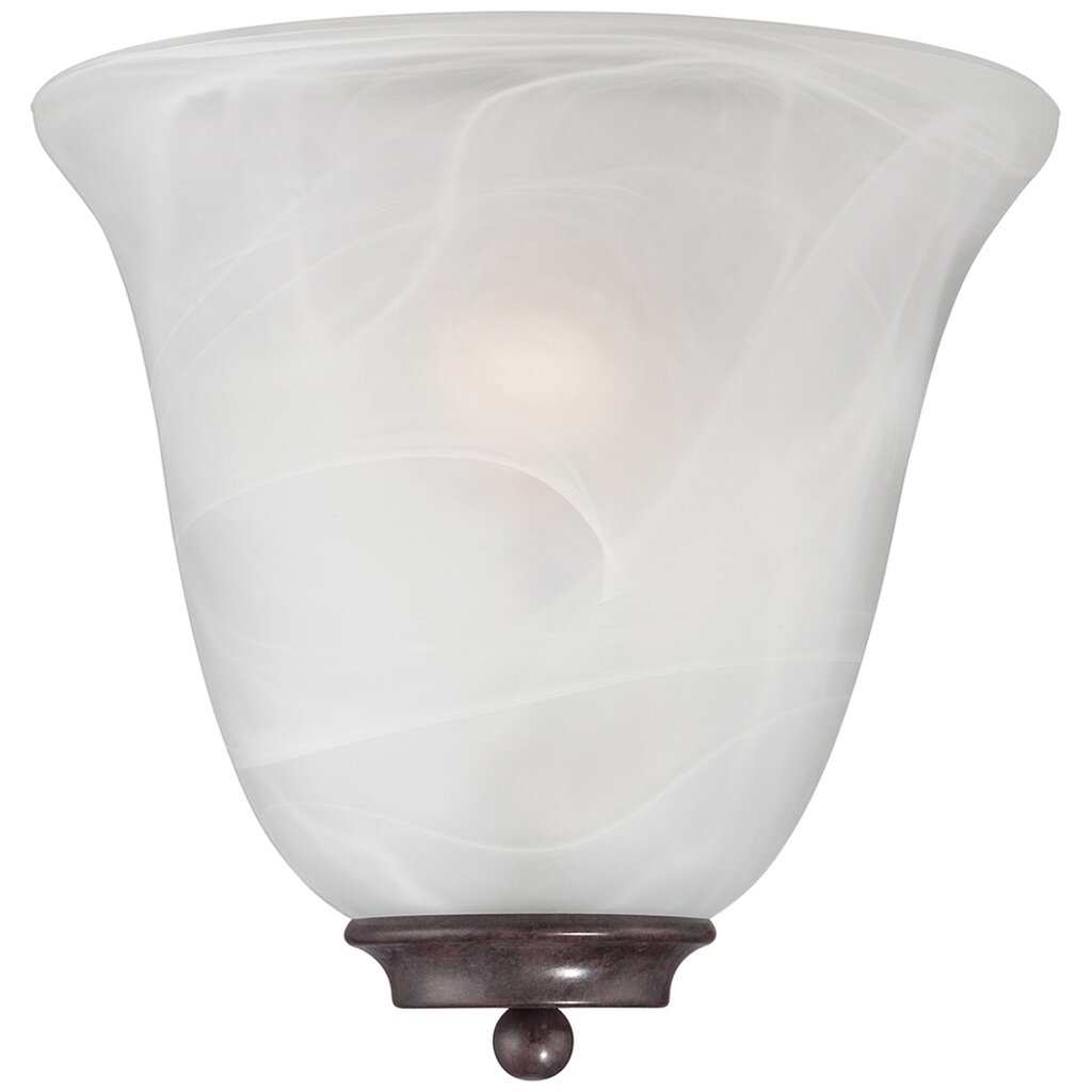 Satco 60-5374 Sconce Fixture Empire; 1 Light; Wall Old Bronze with