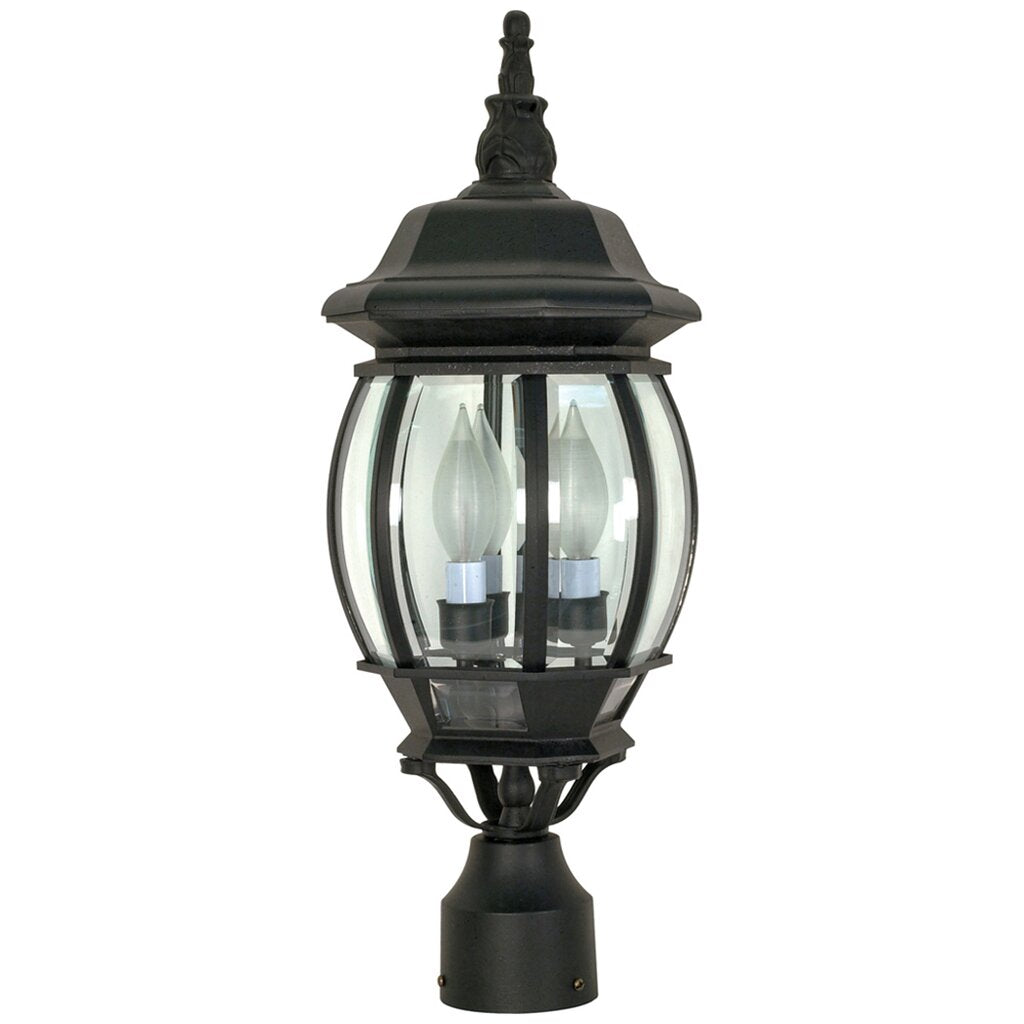 Satco 60-899 Post Lantern Fixture Central Park; 3 Light; 21 in.; with