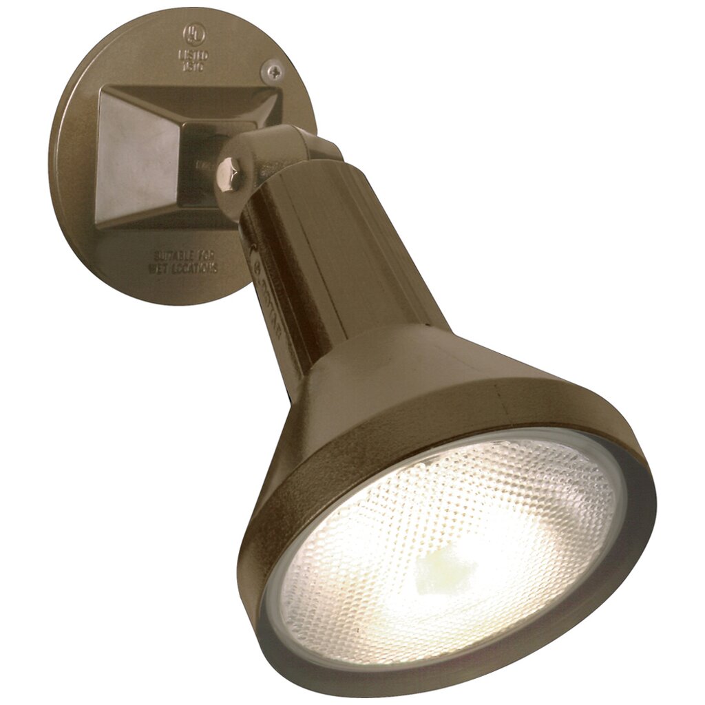 Satco 77/494 1 Light - 8 Flood Exterior PAR38 w/Adjustable Swivel Dark