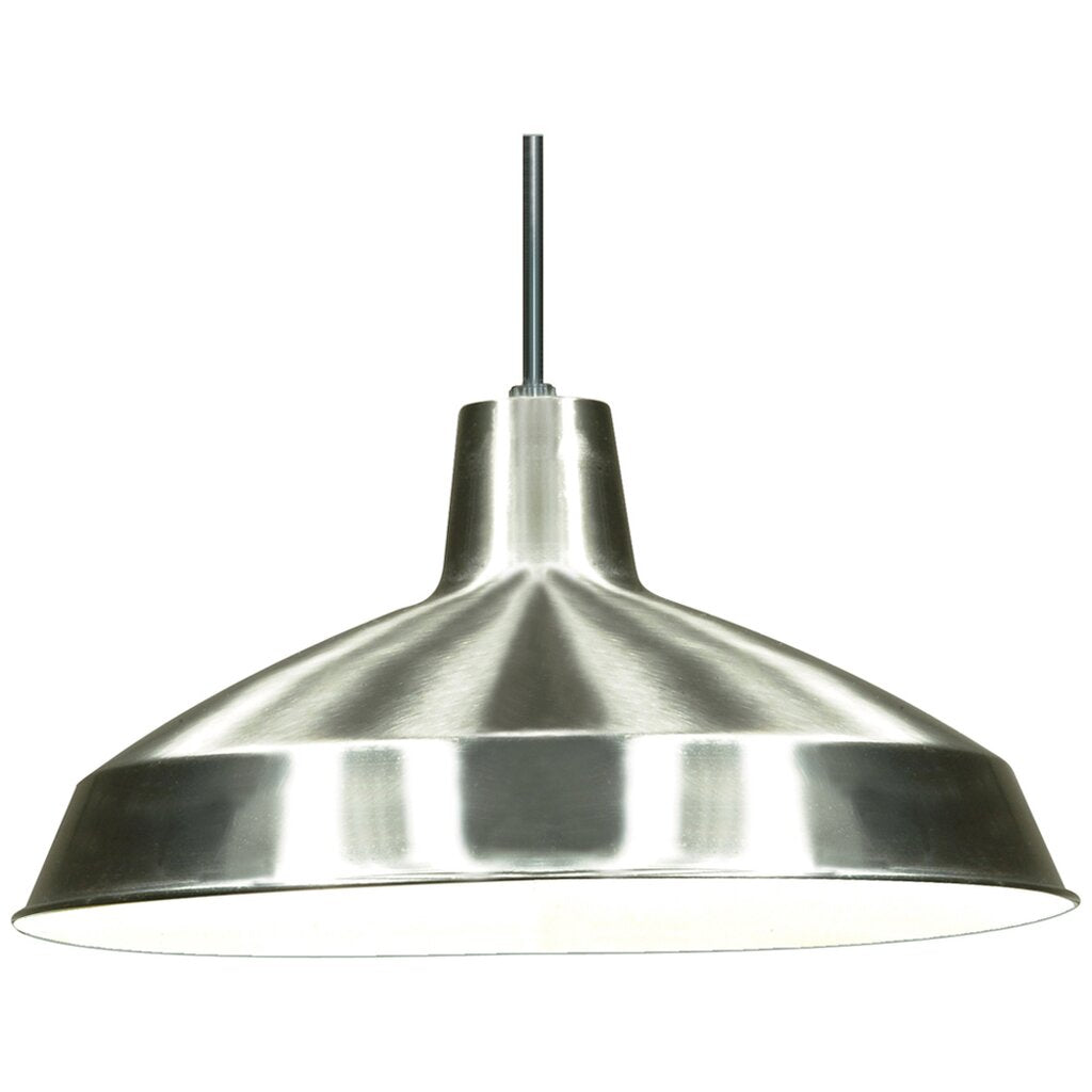 Satco 76/661 Fixture 1 Light - 16 Pendant Warehouse Shade Brushed