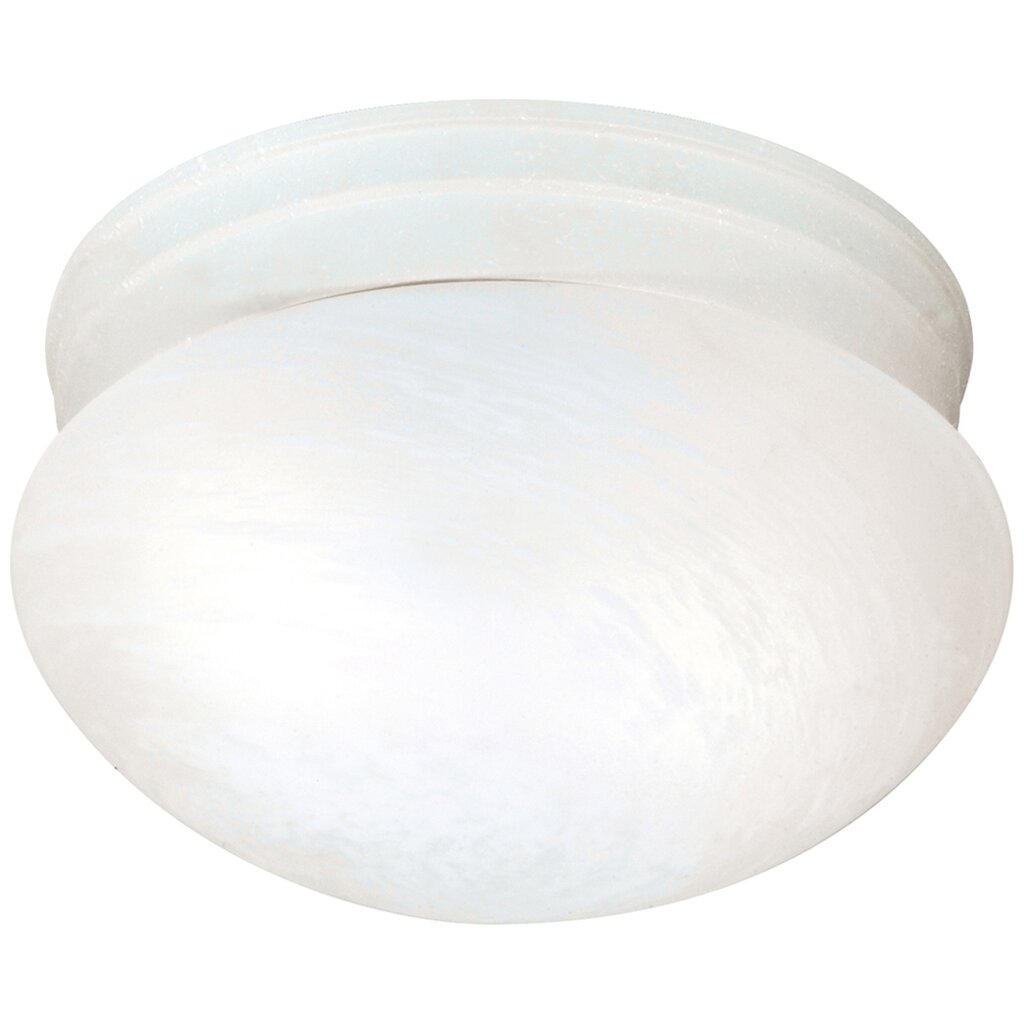 Satco 76/613 Fixture 2 Light - 10 Flush Mount Medium Alabaster