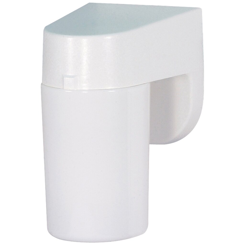 Satco 77/727 Fixture 1 Light - 8 Porch Wall With Lexan Cylinder White