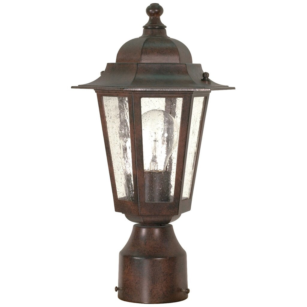 Satco 60-995 Post Lantern Fixture Cornerstone; 1 Light; 14 in.; with