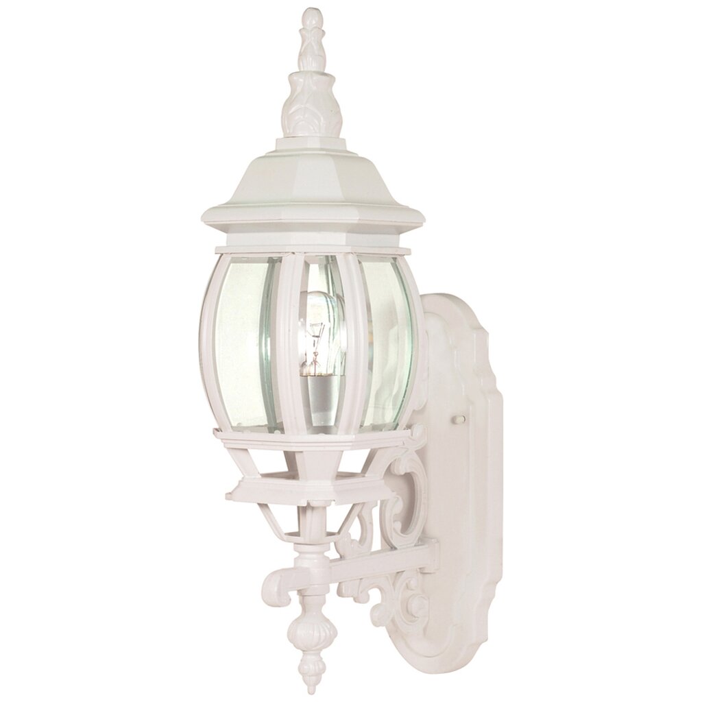 Satco 60-885 Wall Lantern Fixture Central Park; 1 Light; 20 in.; with