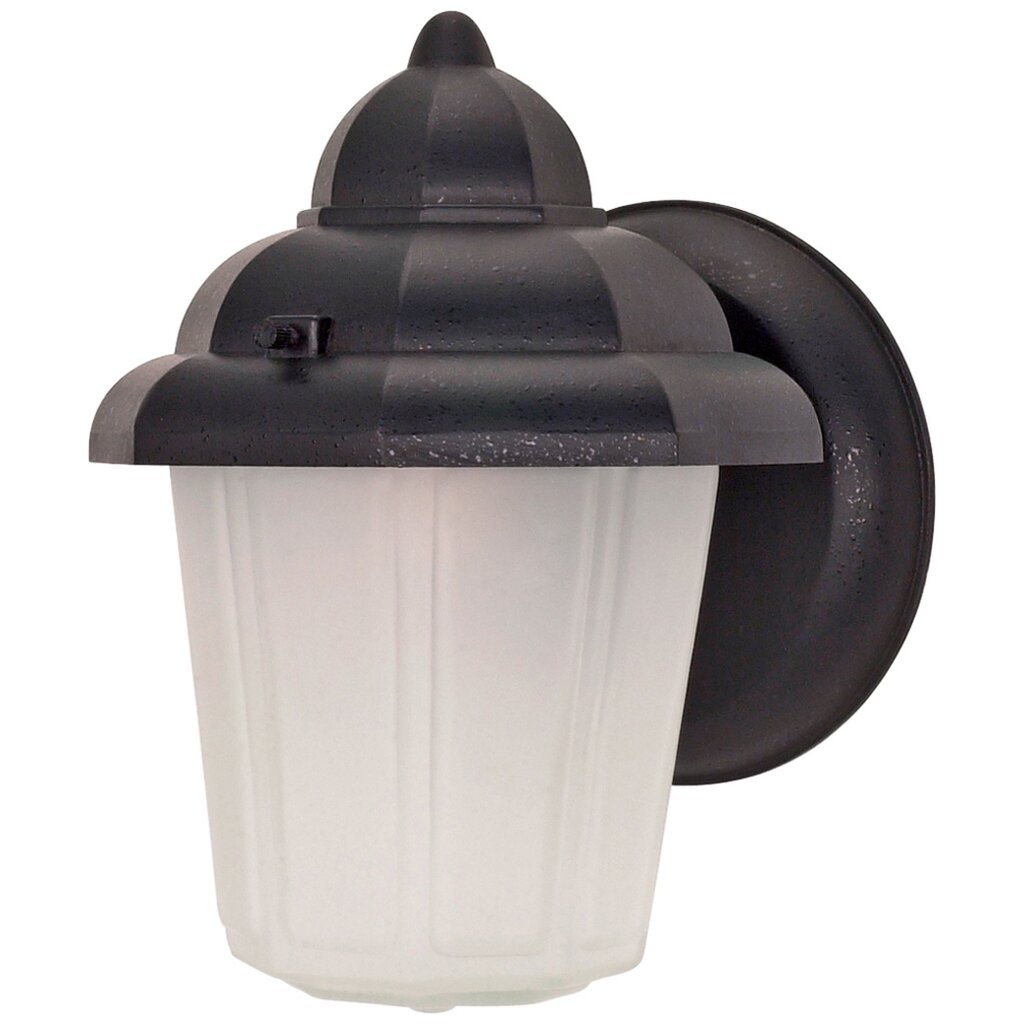 Satco 60-641 Wall Lantern Fixture 1 Light; 9 in.; Hood Lantern with