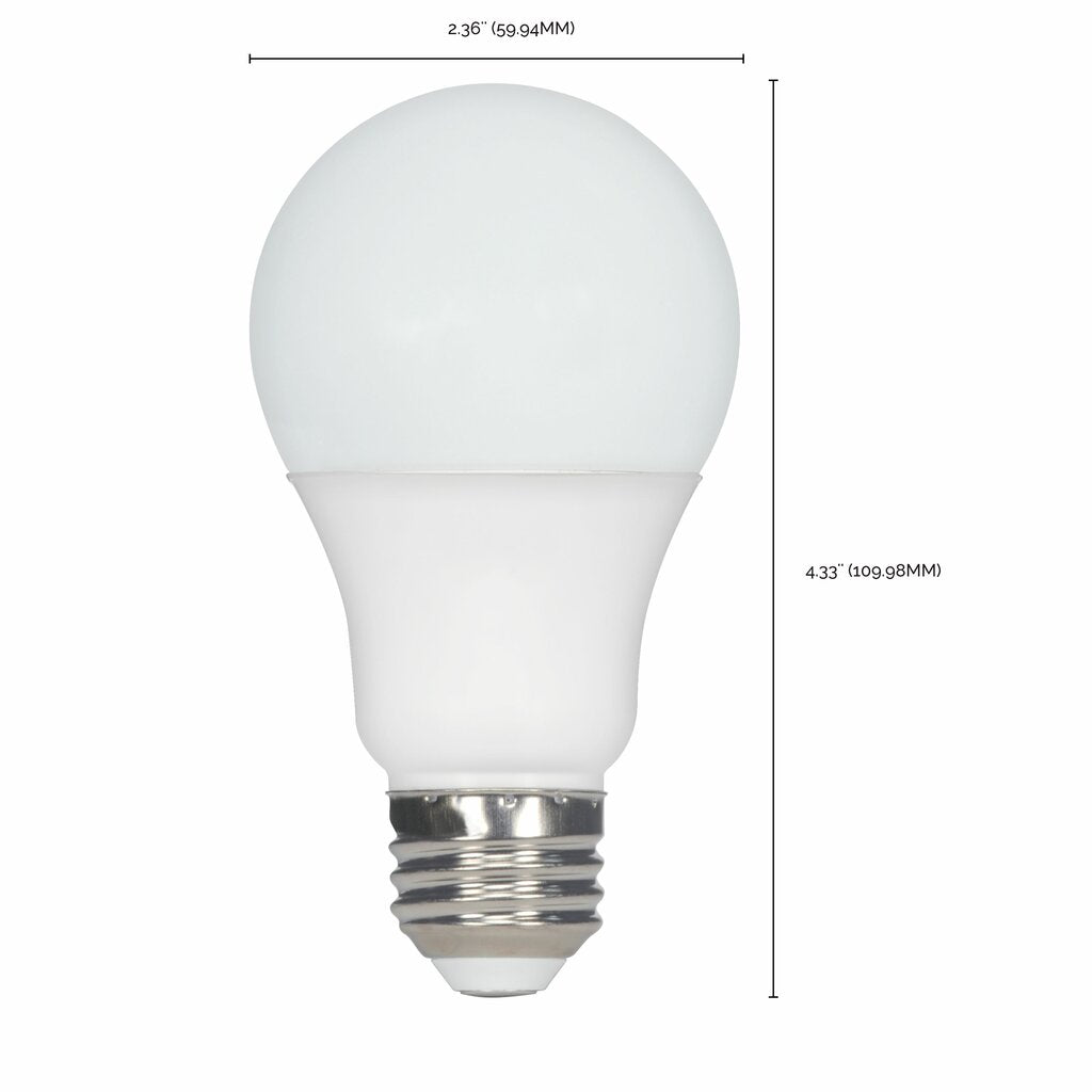 4 pack - Satco S39597 - 4 pack 9.5W A19 daylight LED Light Bulb