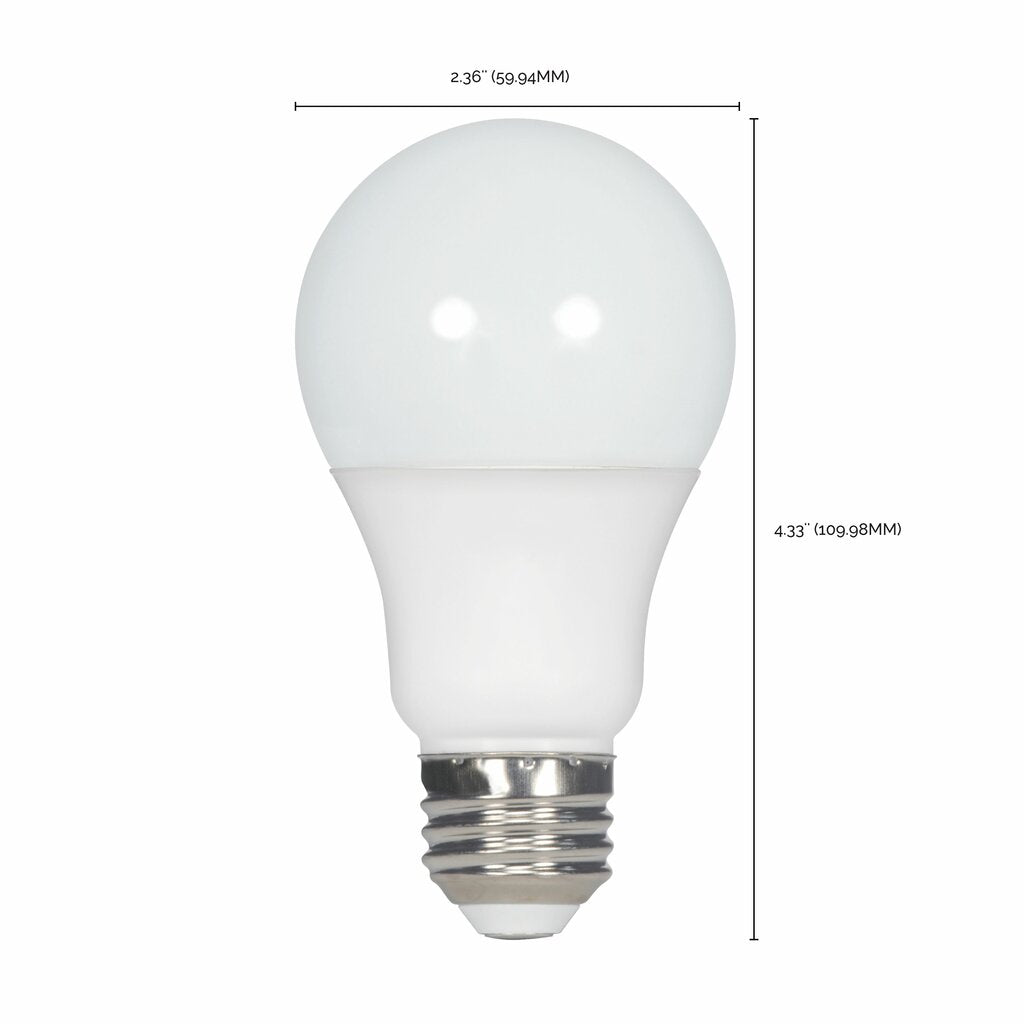 6 pack - Satco S29595 9.5W A19 LED Light Bulb
