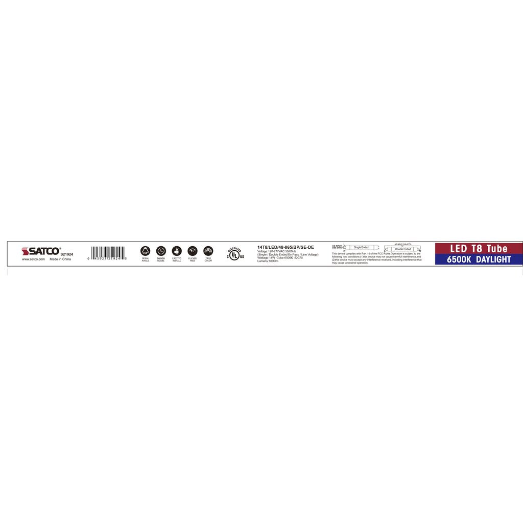 25 pack - Satco S21924 14W T8 LED Light Bulb
