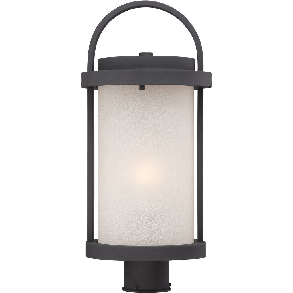 Satco 62-654 60W LED Post Lantern Fixture Willis; Outdoor Post with