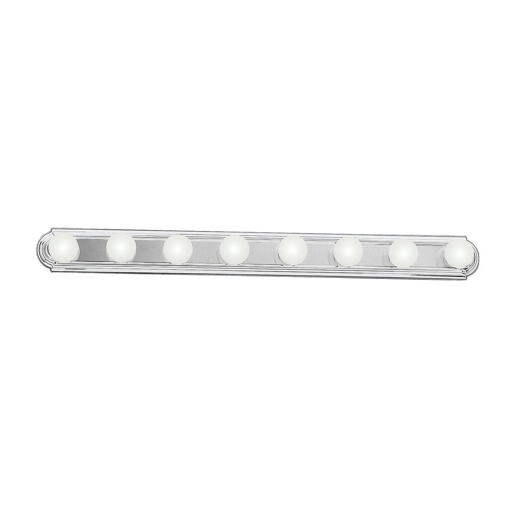 Kichler 5019CH Fixture The sleek design of this 8 light bath bar means