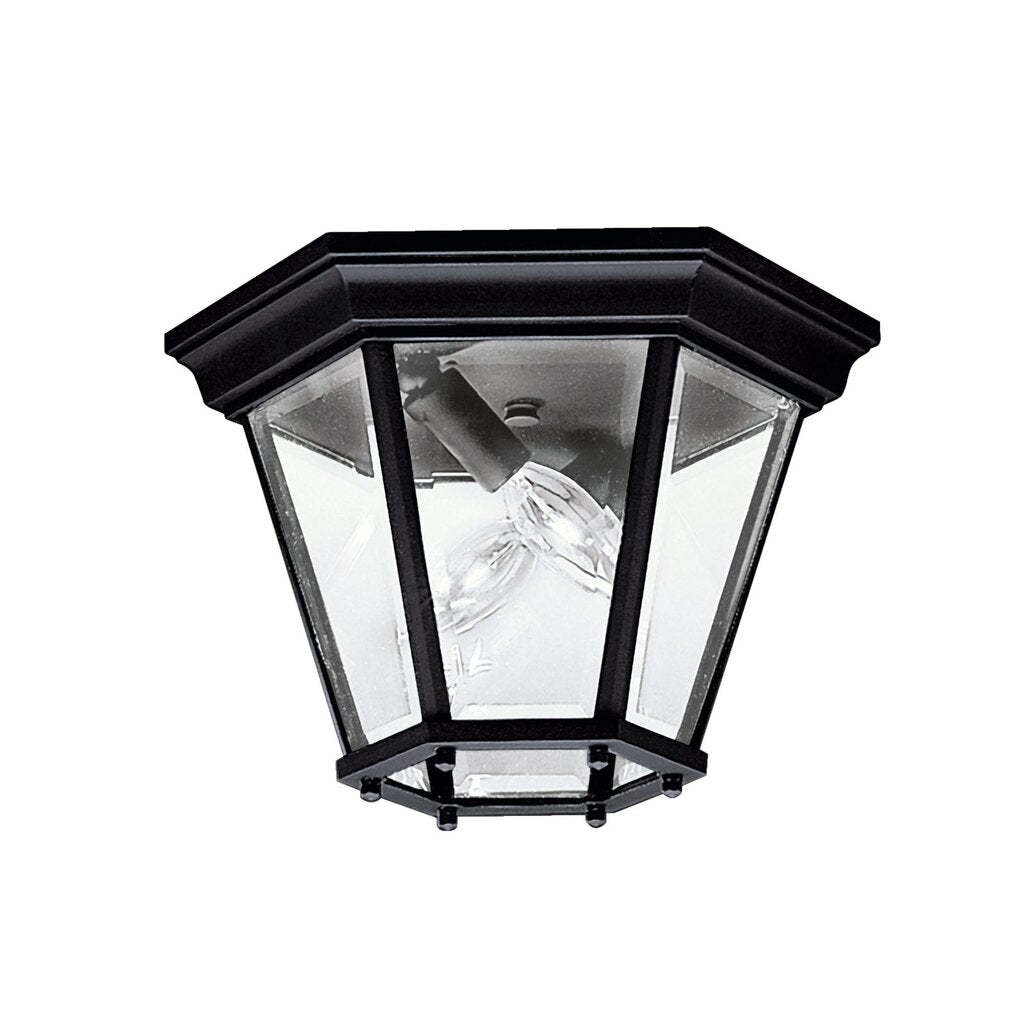 Kichler 9850BK Fixture The 15.25 inch 3 Light Flush Mount in Black