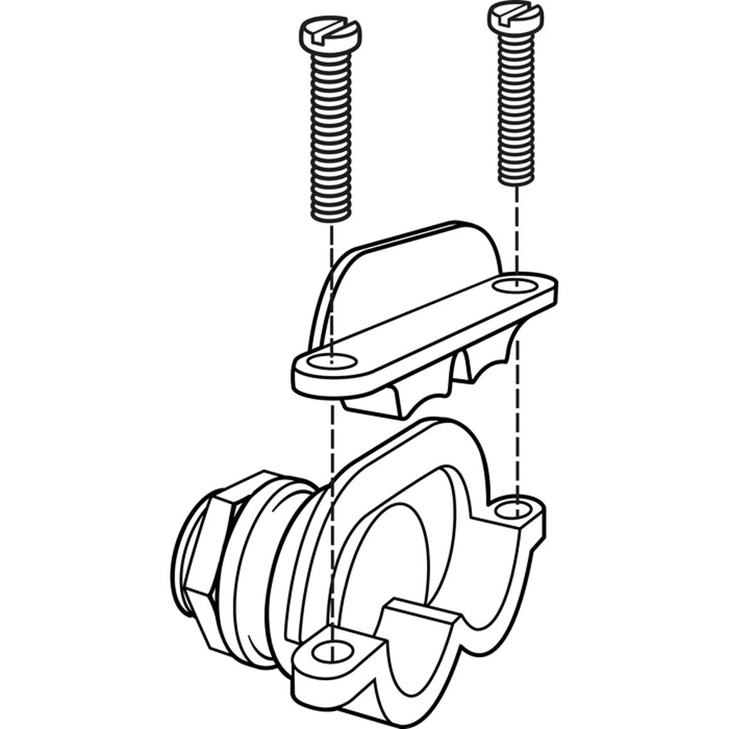 Kichler 10588SI Duplex BX Cable Connector. Connects two cables to any