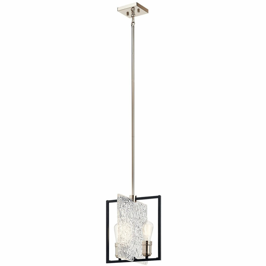 Kichler 43979BK Fixture With a nod towards industrial design The