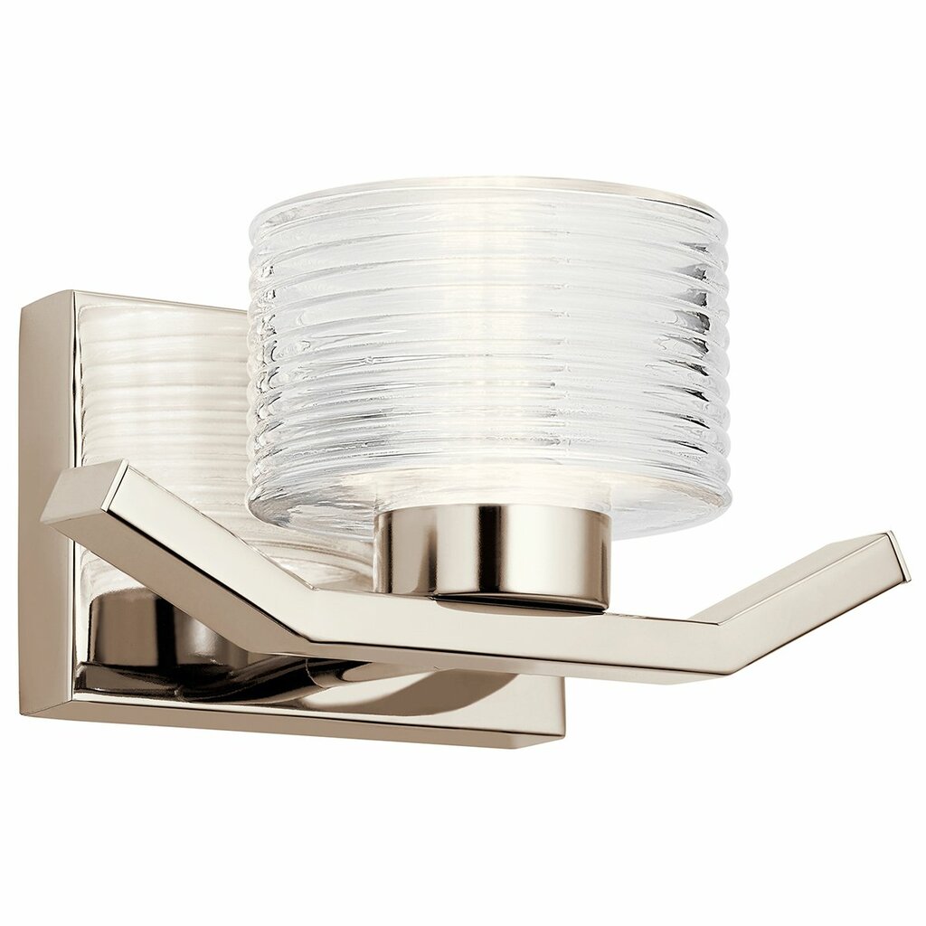 Kichler 44349PNLED Fixture Offset Polished Nickel asymmetrical arms