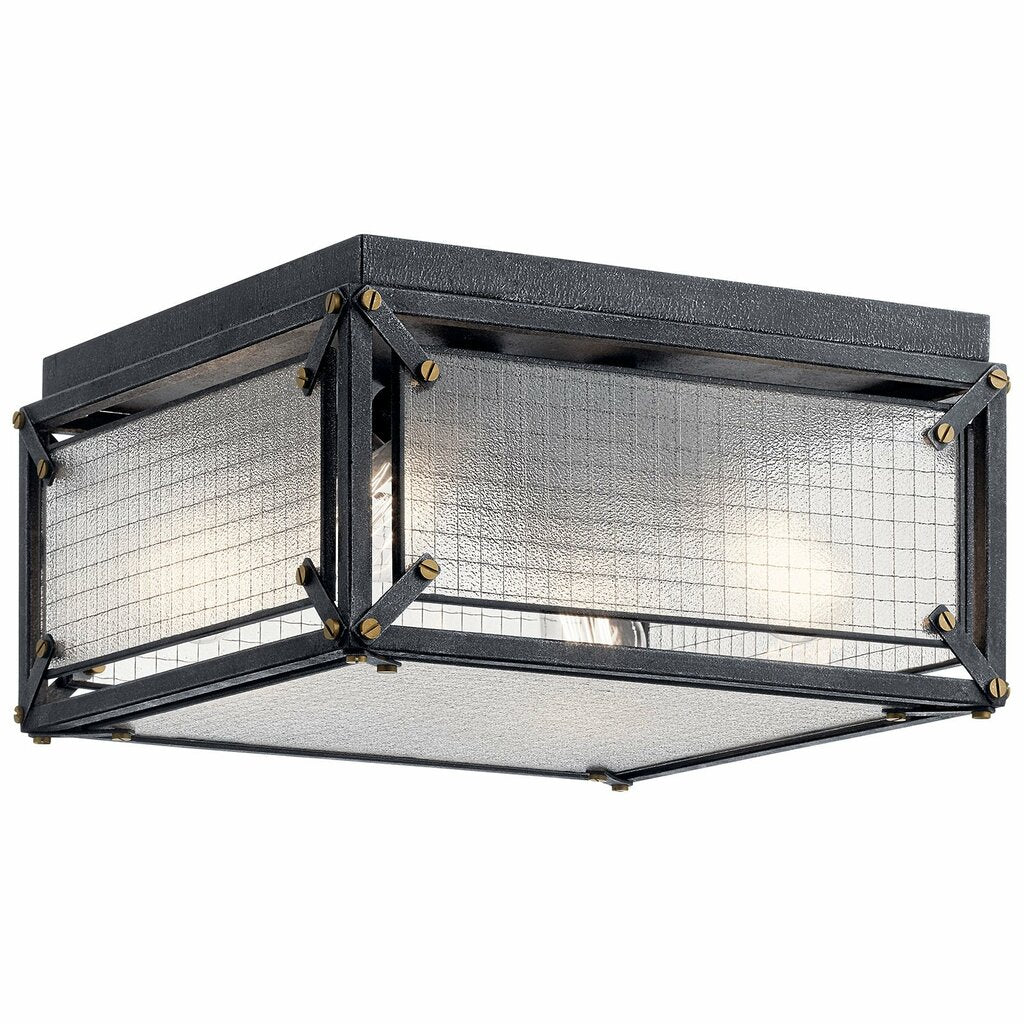Kichler 44336DBK Fixture A Distressed Black metal framework holds