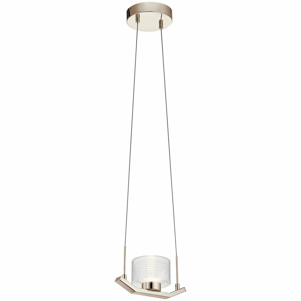 Kichler 44348PNLED Fixture Offset Polished Nickel asymmetrical arms
