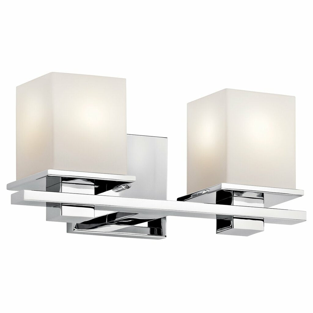 Kichler 45150CH Fixture The Tully(TM) 15in. 2 light vanity features a