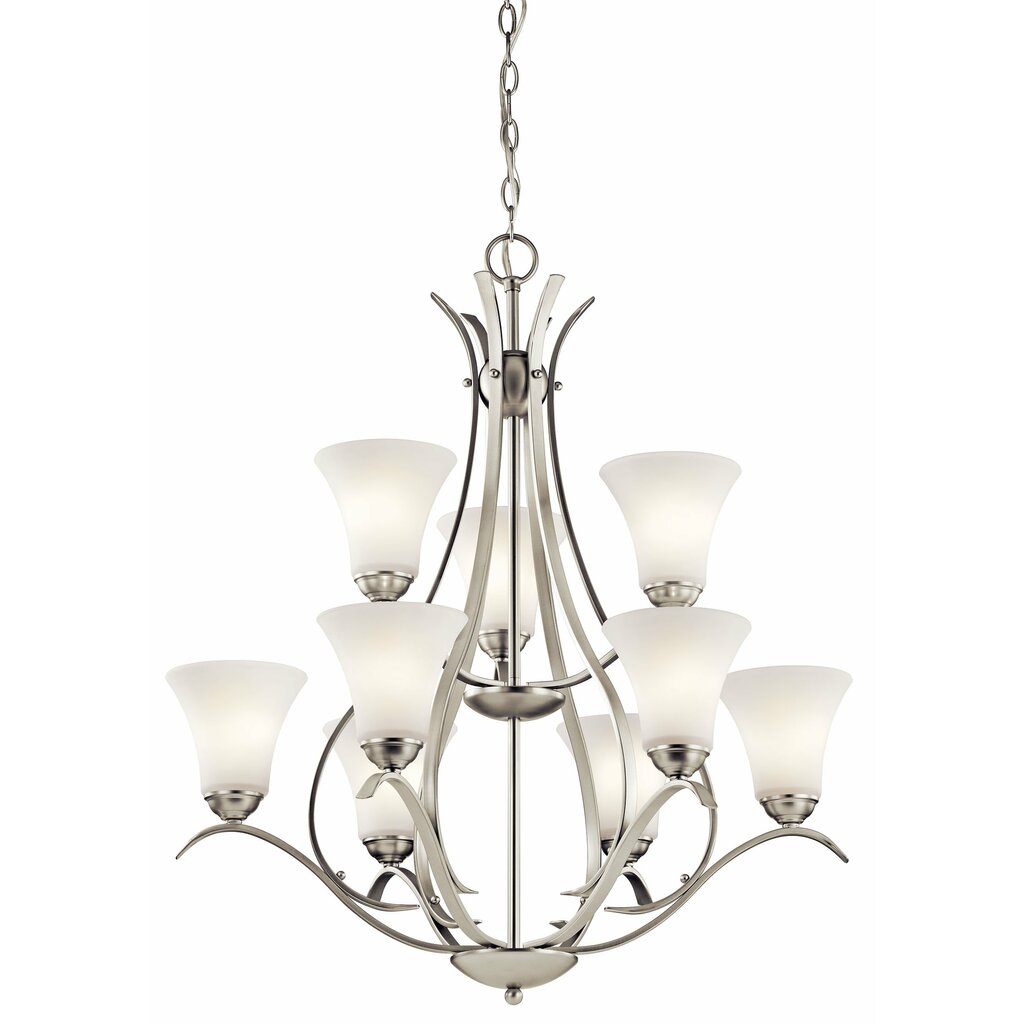 Kichler 43506NI Fixture You'll love how this 9 Light 2 Tier chandelier