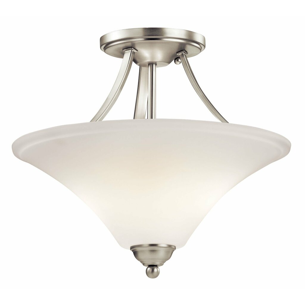 Kichler 43512NI Fixture You'll love how this 2 Light Semi Flush from