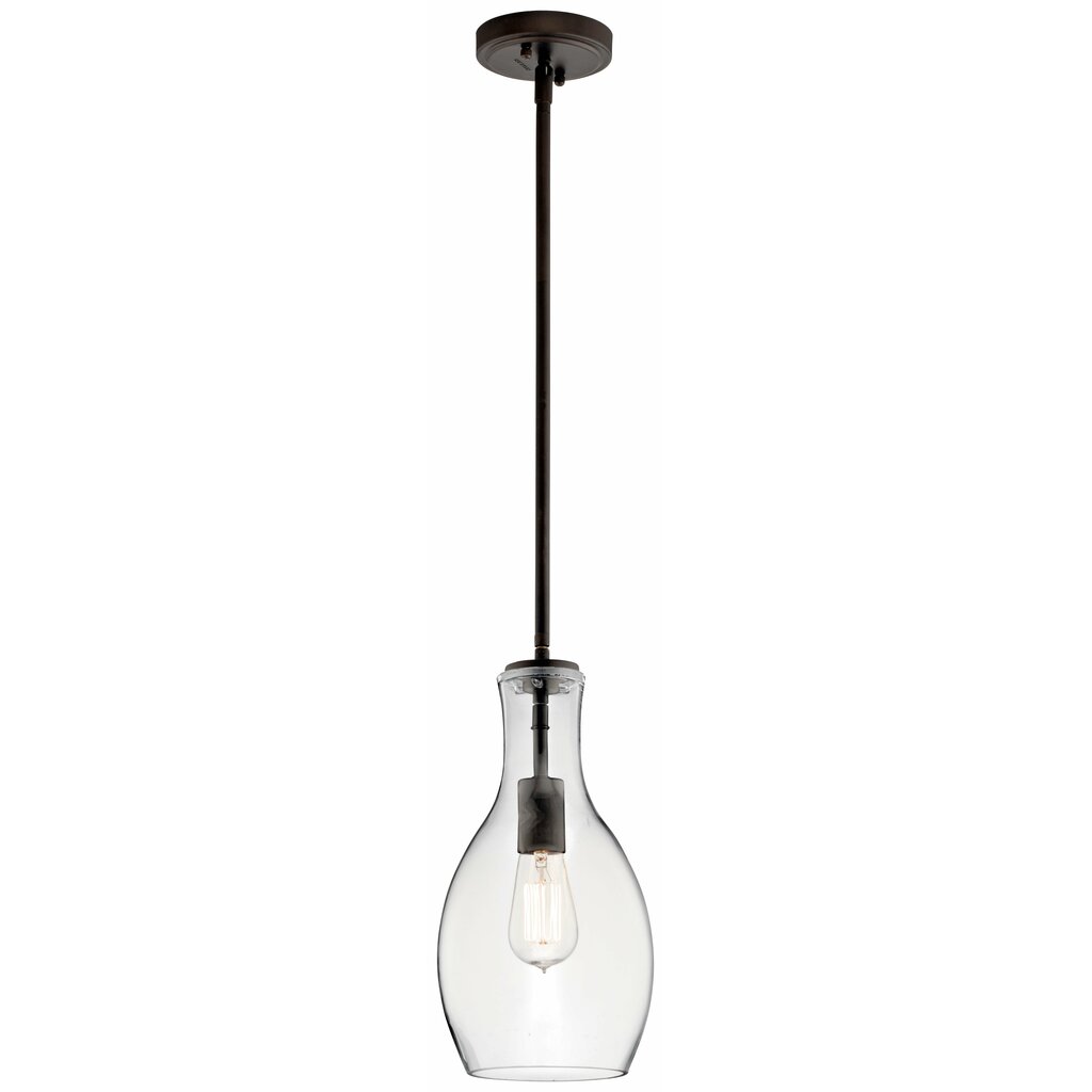 Kichler 42456OZCLR Fixture The design of this 1 light pendant from