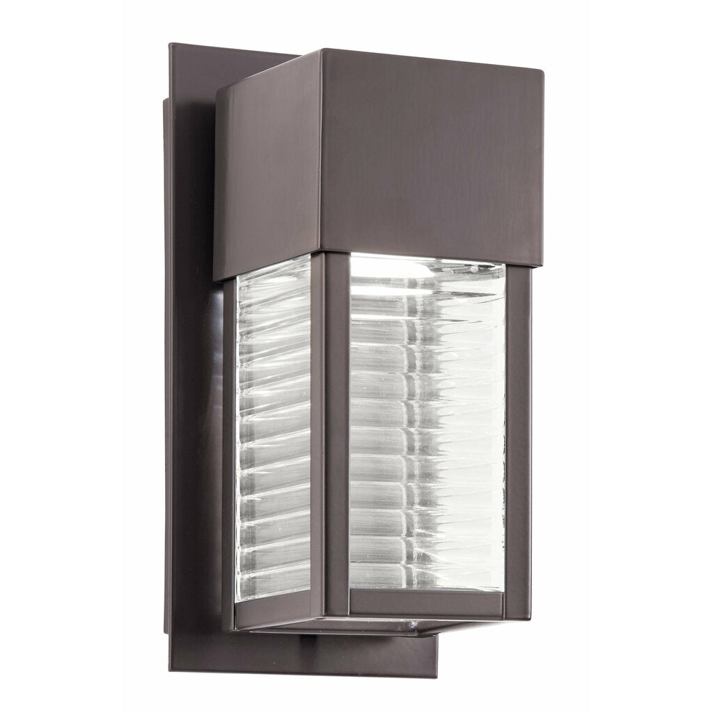 Kichler 49117AZLED Fixture This sharp 1 Light LED Outdoor Wall lantern