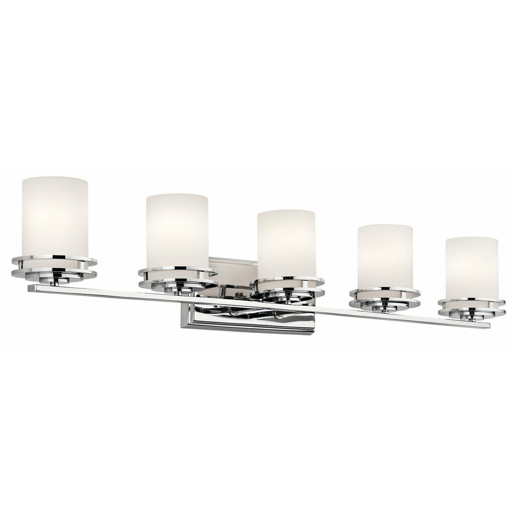 Kichler 5085CH Fixture The Hendrik(TM) 43in. 5 light vanity features a