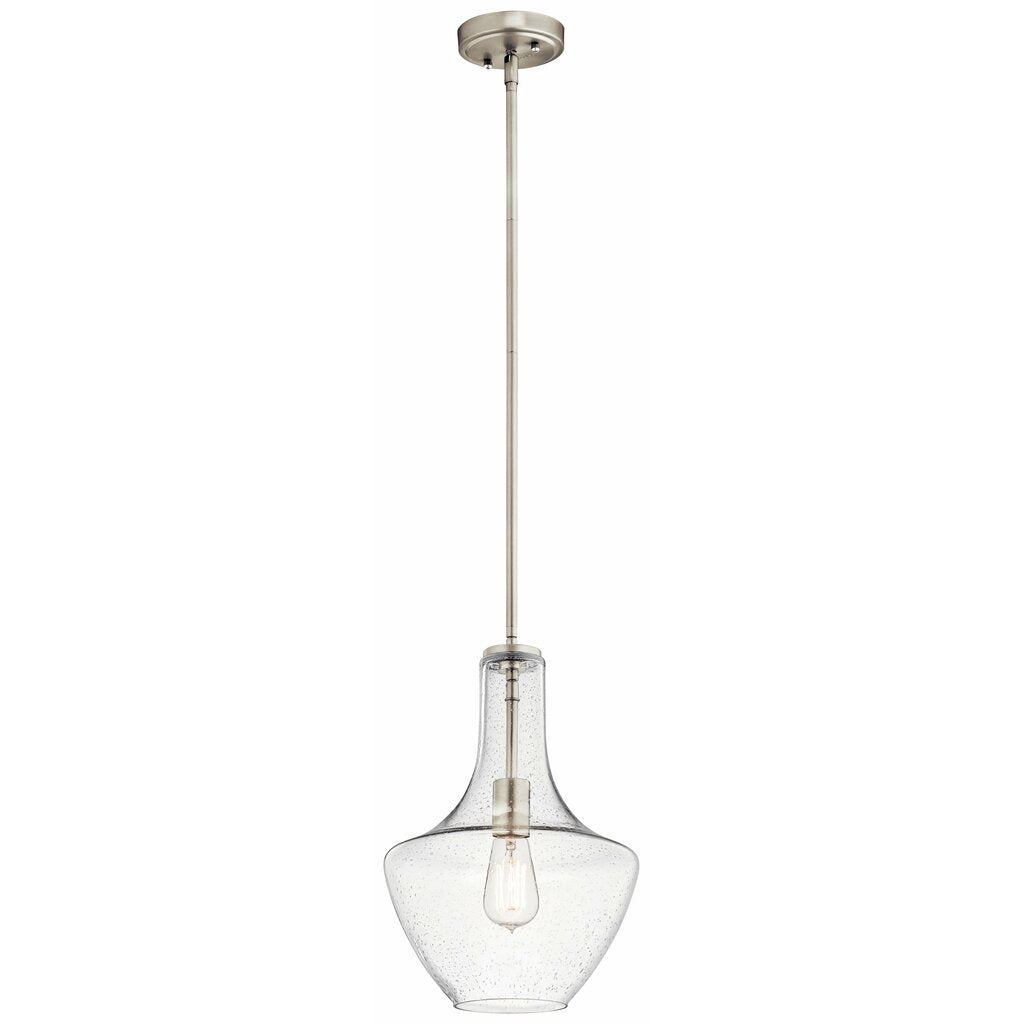 Kichler 42141NICS Fixture The design of this 1 light pendant from