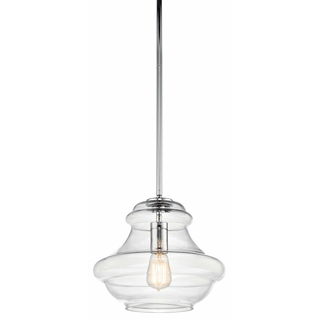 Kichler 42044CH Fixture The design of this generous pendant from the