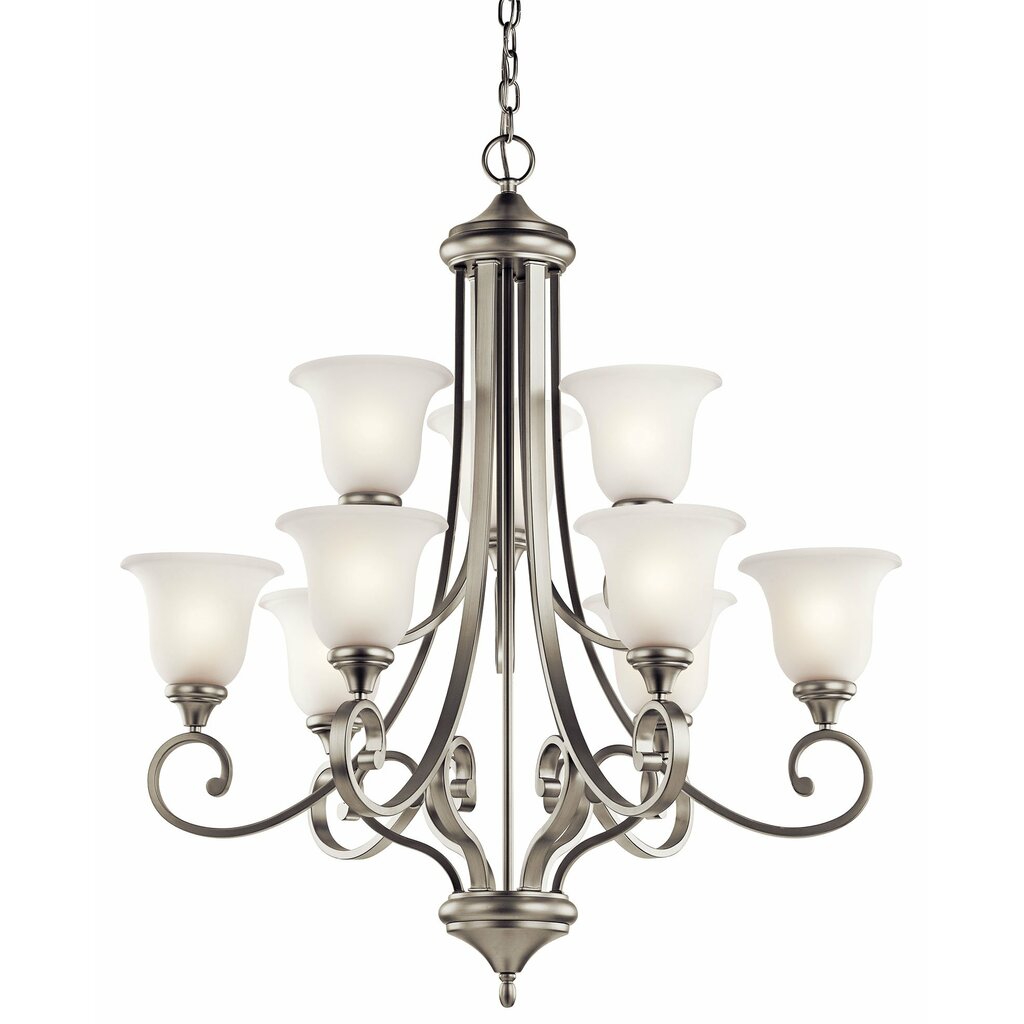 Kichler 43159NI Fixture This 9 light chandelier from the Monroe(TM)