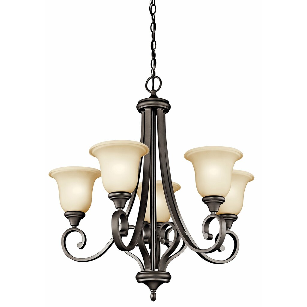 Kichler 43156OZ Fixture This 5 light chandelier from the Monroe(TM)