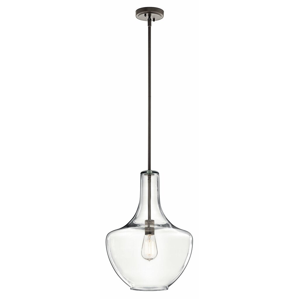 Kichler 42046OZ Fixture The design of this 1 light pendant from the