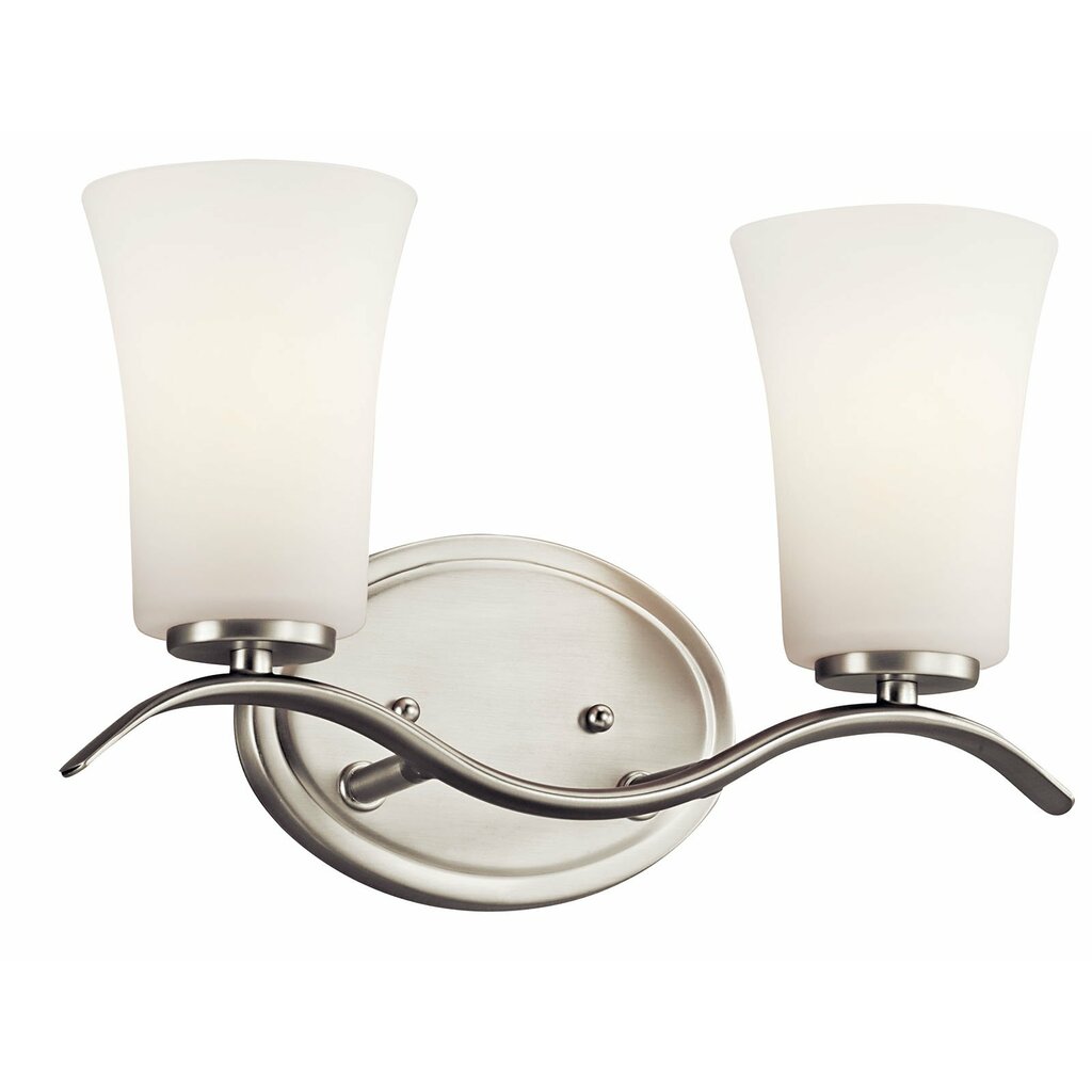 Kichler 45375NI Fixture This 2 light bath from the Armida(TM)