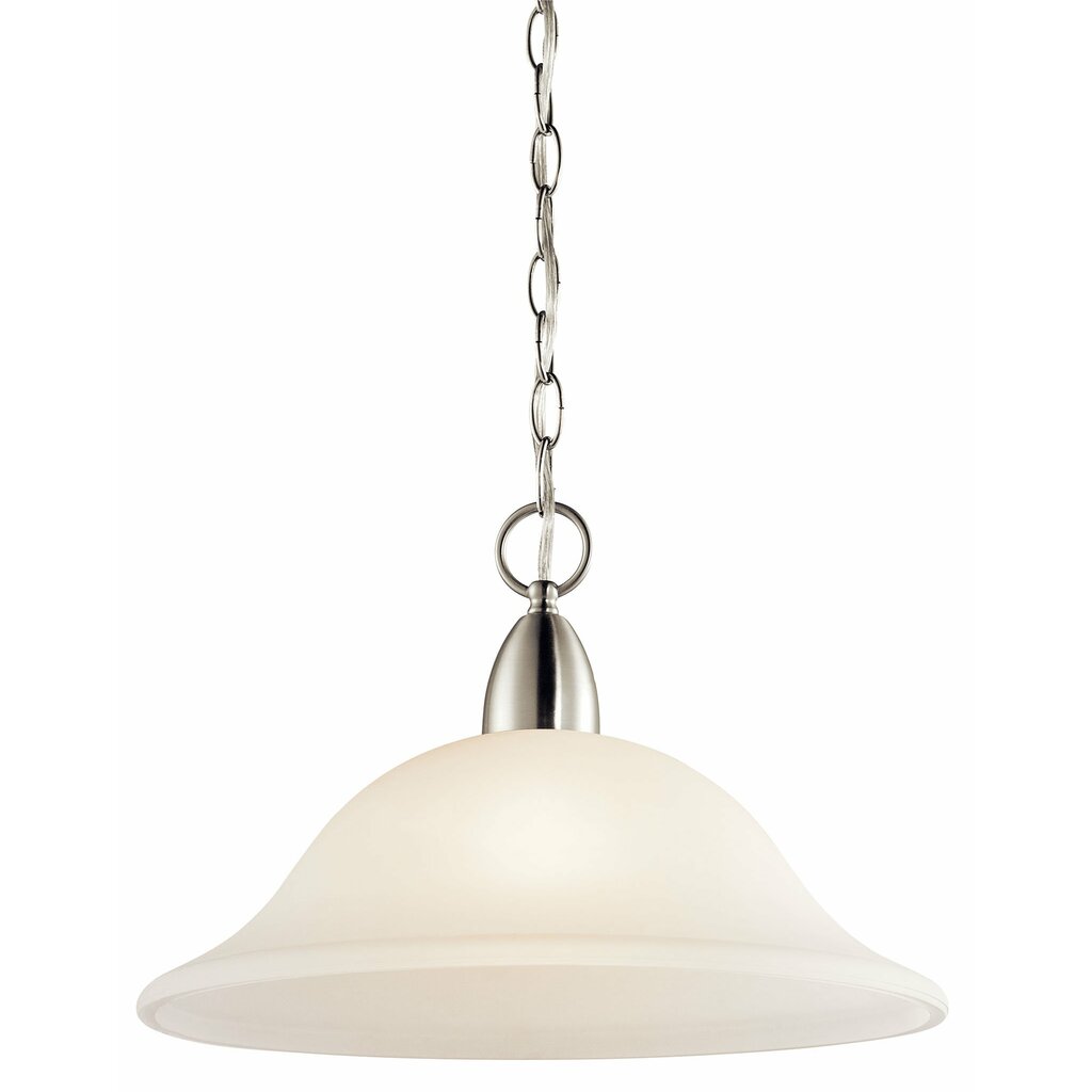Kichler 42881NI Fixture This tasteful 1 light pendant from the