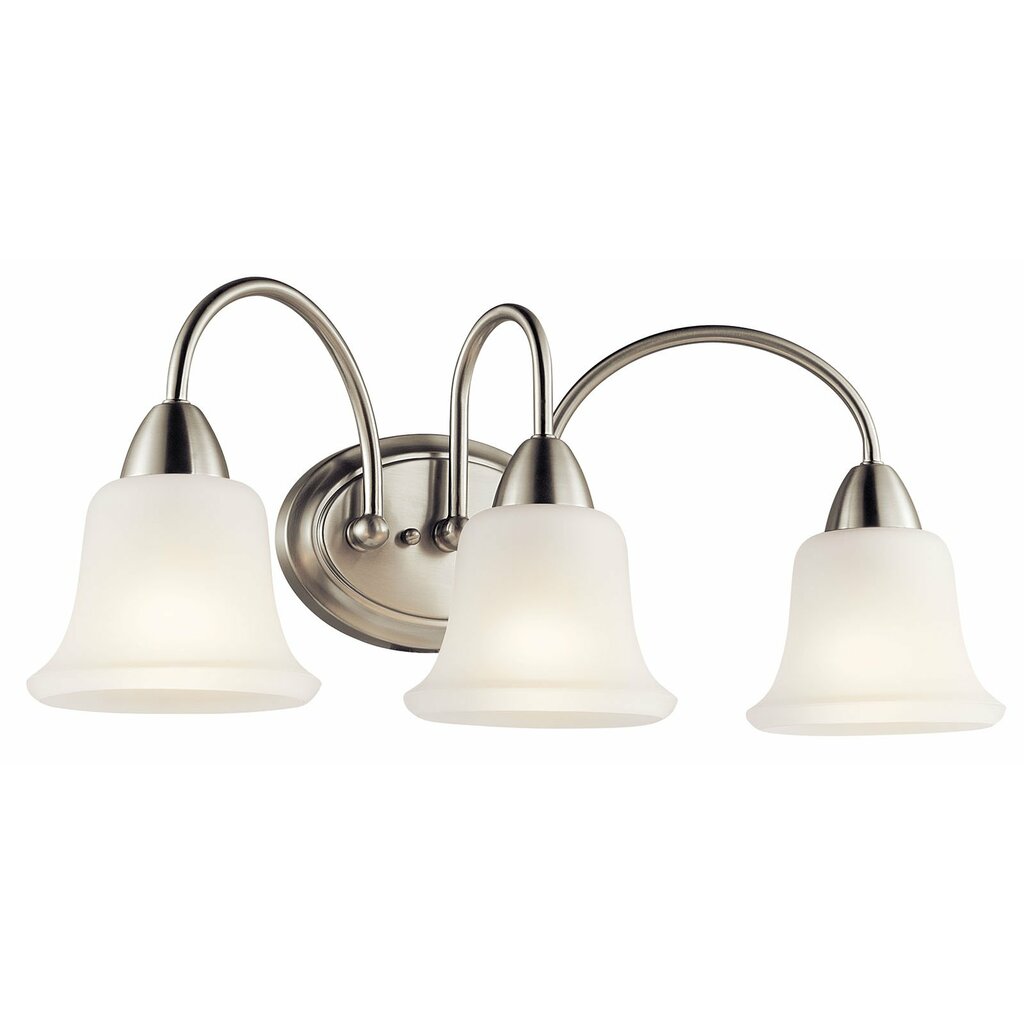 Kichler 45883NI Fixture This tasteful 3 light wall fixture from the
