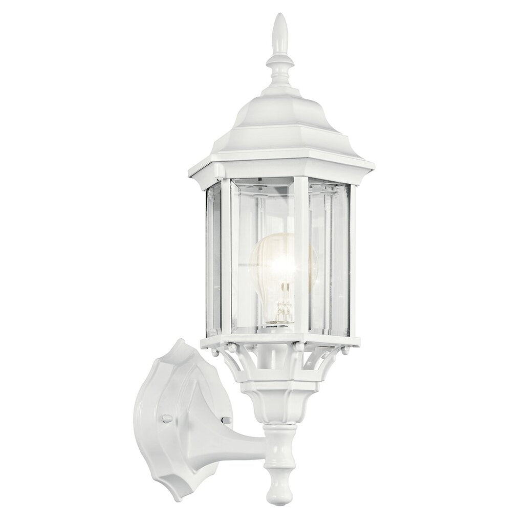 Kichler 49255WH Fixture This 1 light outdoor wall lantern from the