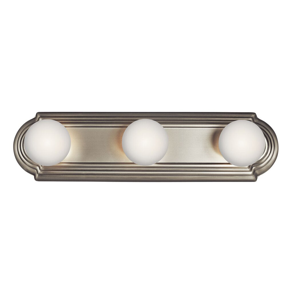 Kichler 5003NI Fixture Constructed from steel this traditional 3 light