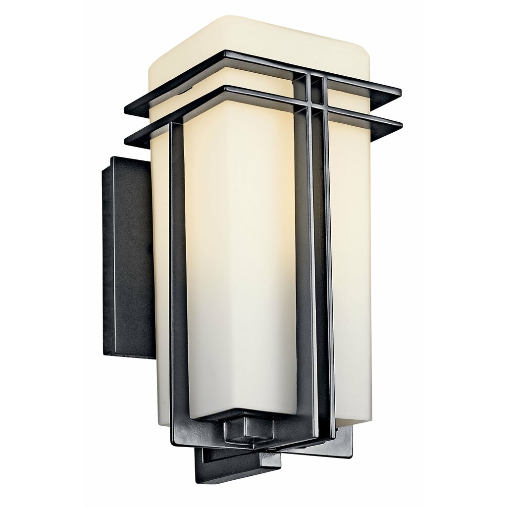 Kichler 49200BK Fixture This 1 light wall fixture from the