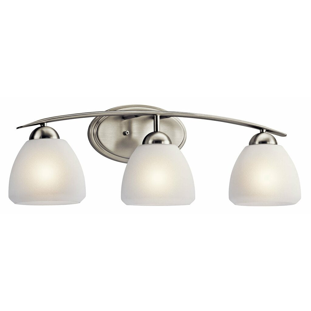 Kichler 45119NI Fixture This 3 light bath from the Calleigh(TM)