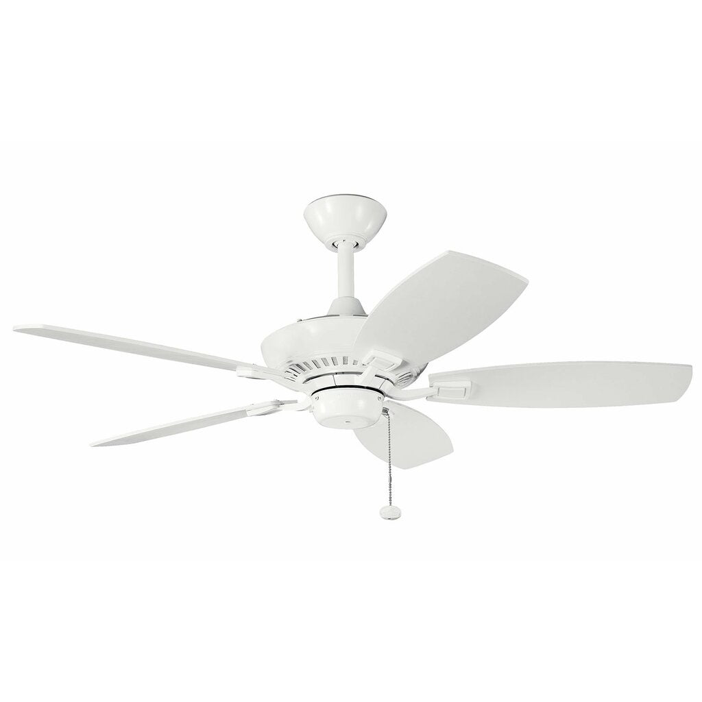 Kichler 300107WH With a White Powder Coat finish this fan is wonderful