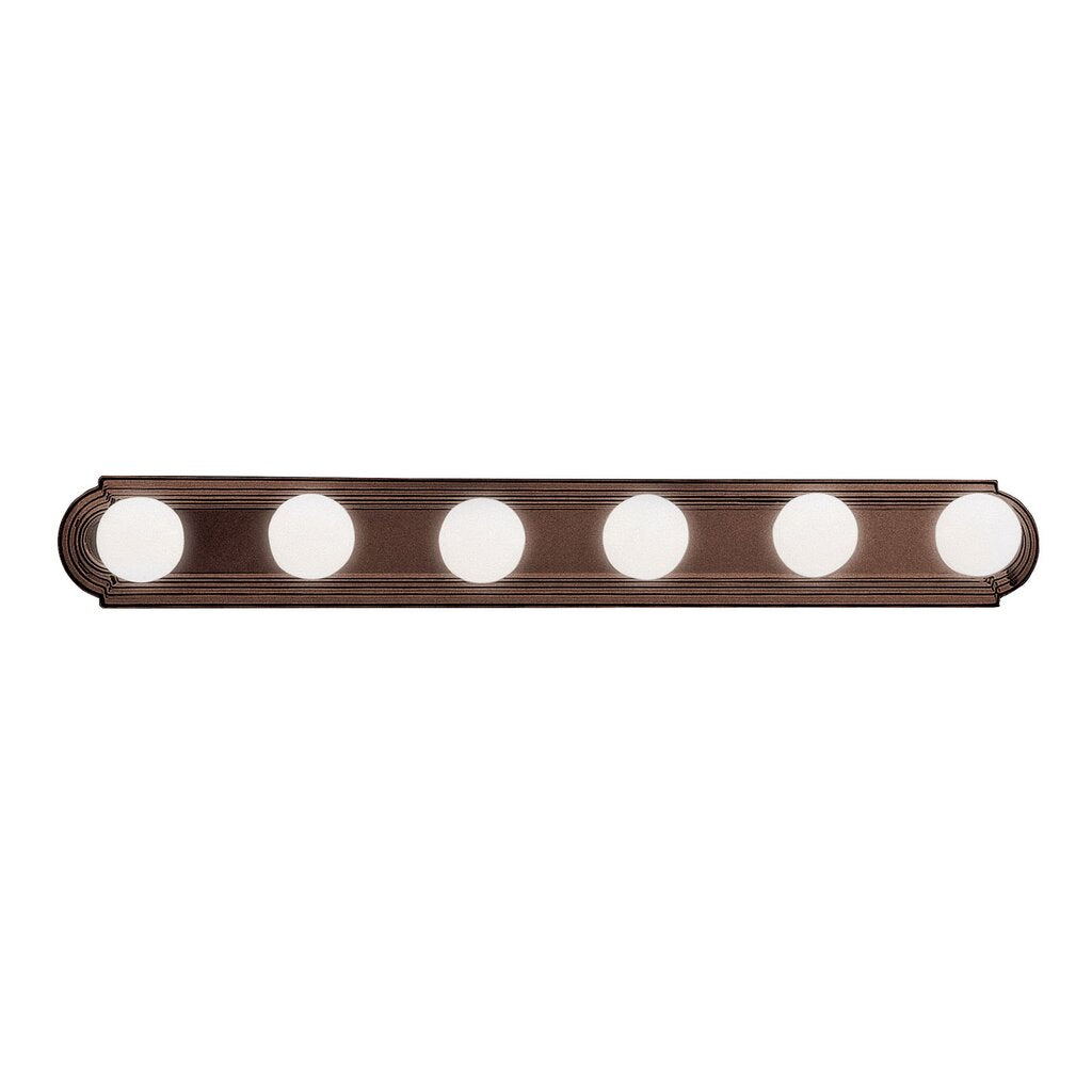 Kichler 5018TZ Fixture The sleek design of this 6 light bath bar means