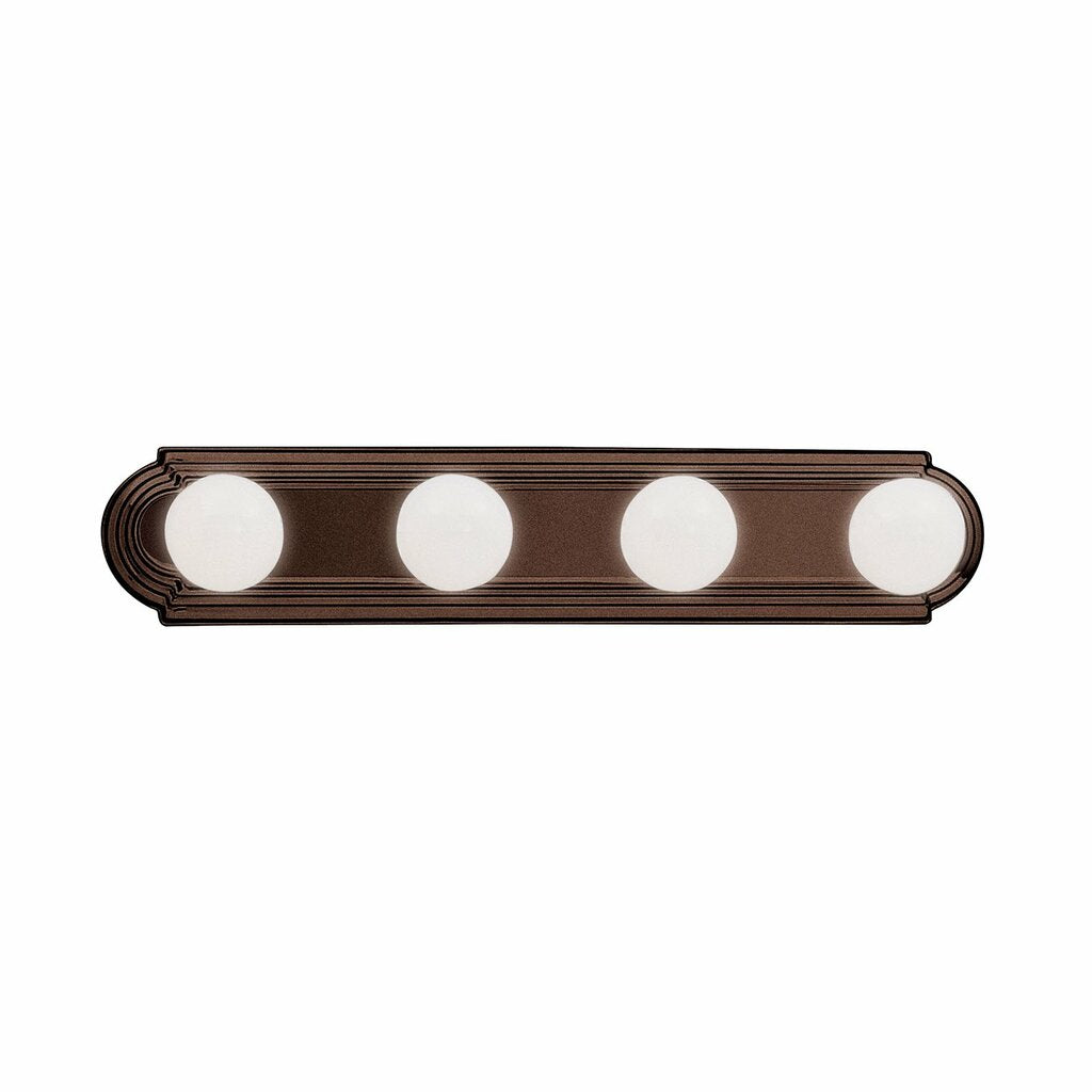 Kichler 5017TZ Fixture The sleek design of this 4 light bath bar means
