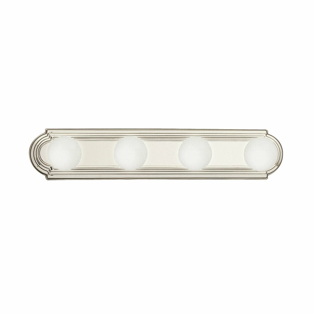 Kichler 5017NI Fixture The sleek design of this 4 light bath bar means