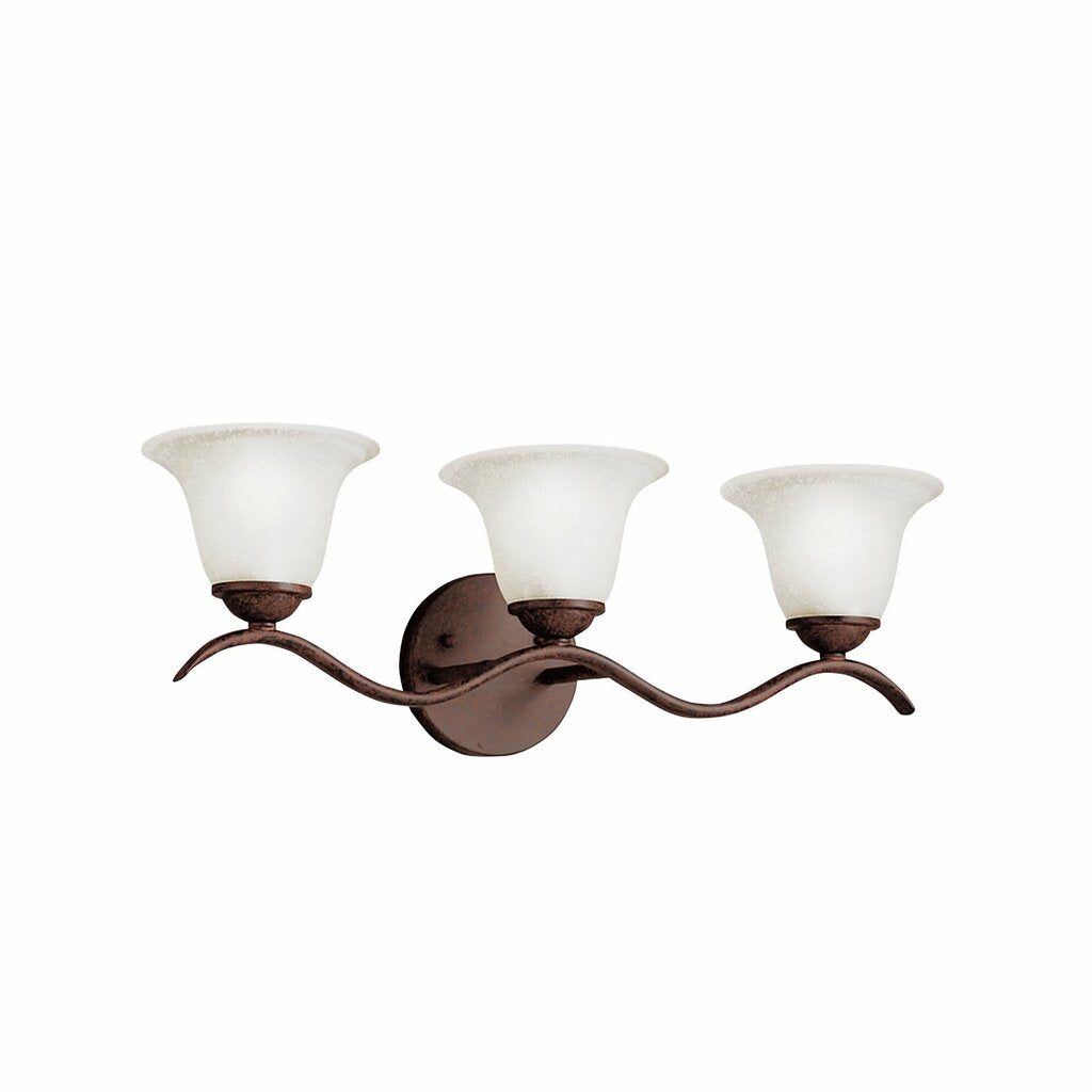 Kichler 6323TZ Fixture Bathe your bathroom in a wave of light with
