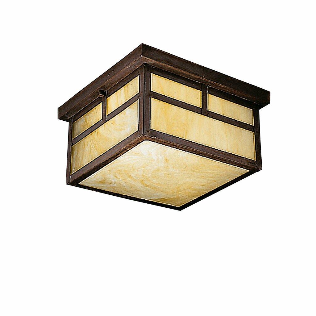 Kichler 9825CV Fixture The 15.25 inch 3 Light Flush Mount in Black