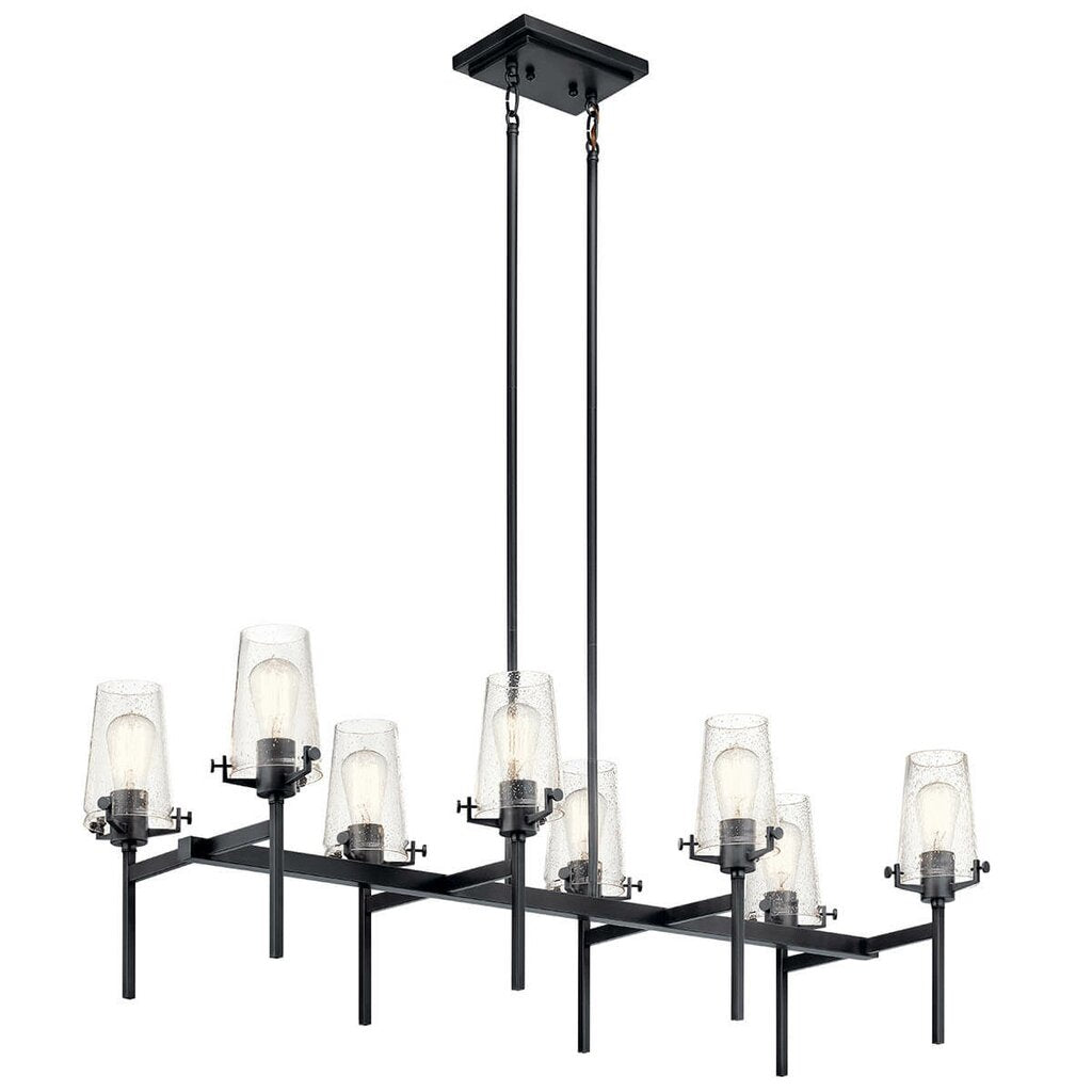 Kichler 43696BK Fixture Linear Chandelier 8Lt