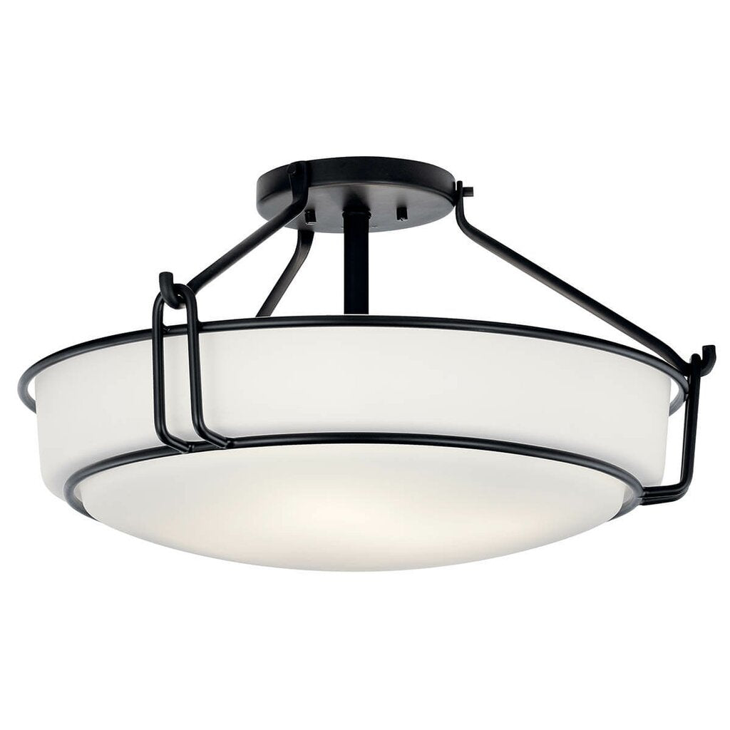 Kichler 44086BK Fixture Semi Flush 4Lt