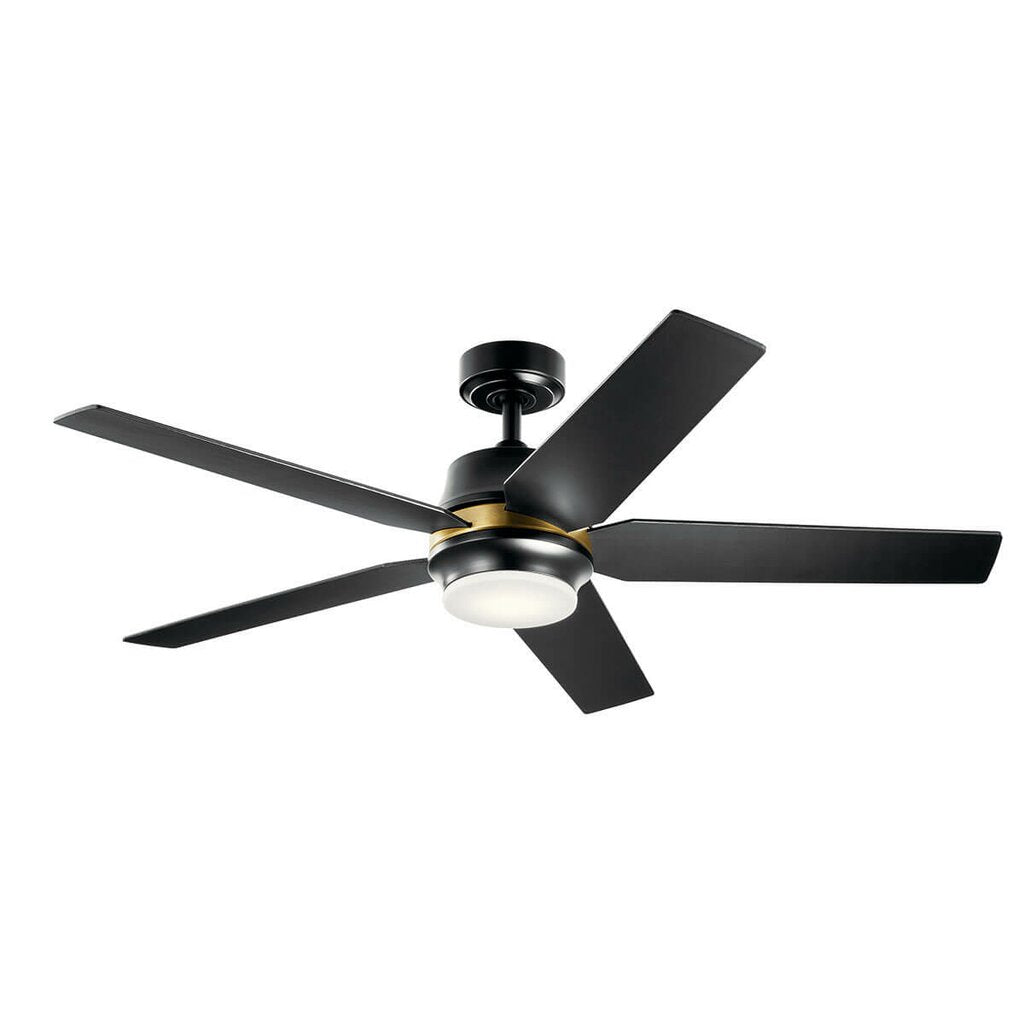 Kichler 300059SBK LED Fixture Maeve 52 inch Ceiling Fan features 5