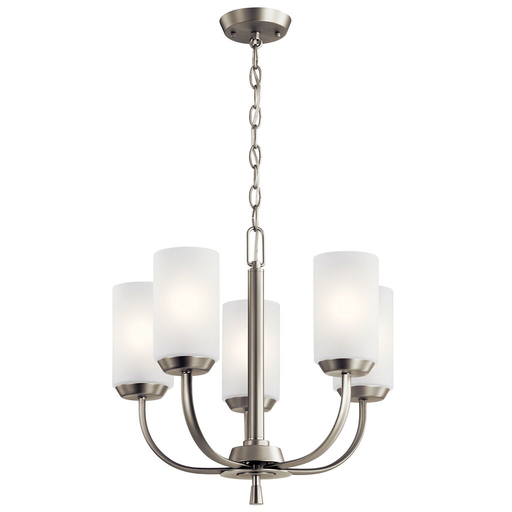 Kichler 52386NI Fixture The Kennewick 5 light chandelier takes the